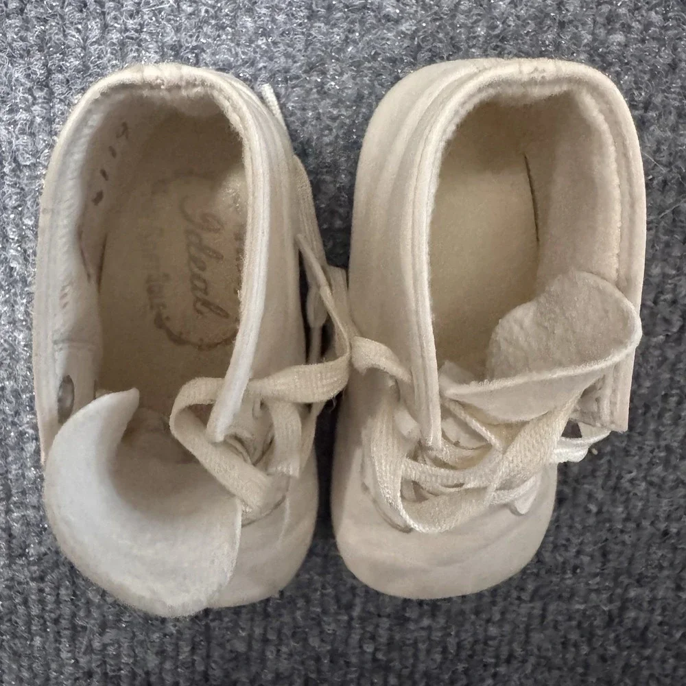 Mrs. Day's Ideal Baby Shoe White Size 1 Narrow Lace Up Original Box Vtg‎